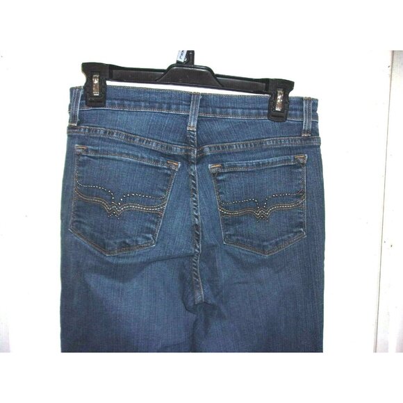 NYDJ Not Your Daughter's Jeans for Nordstrom Denim Blue Beaded Pockets Size 4 - Picture 3 of 5